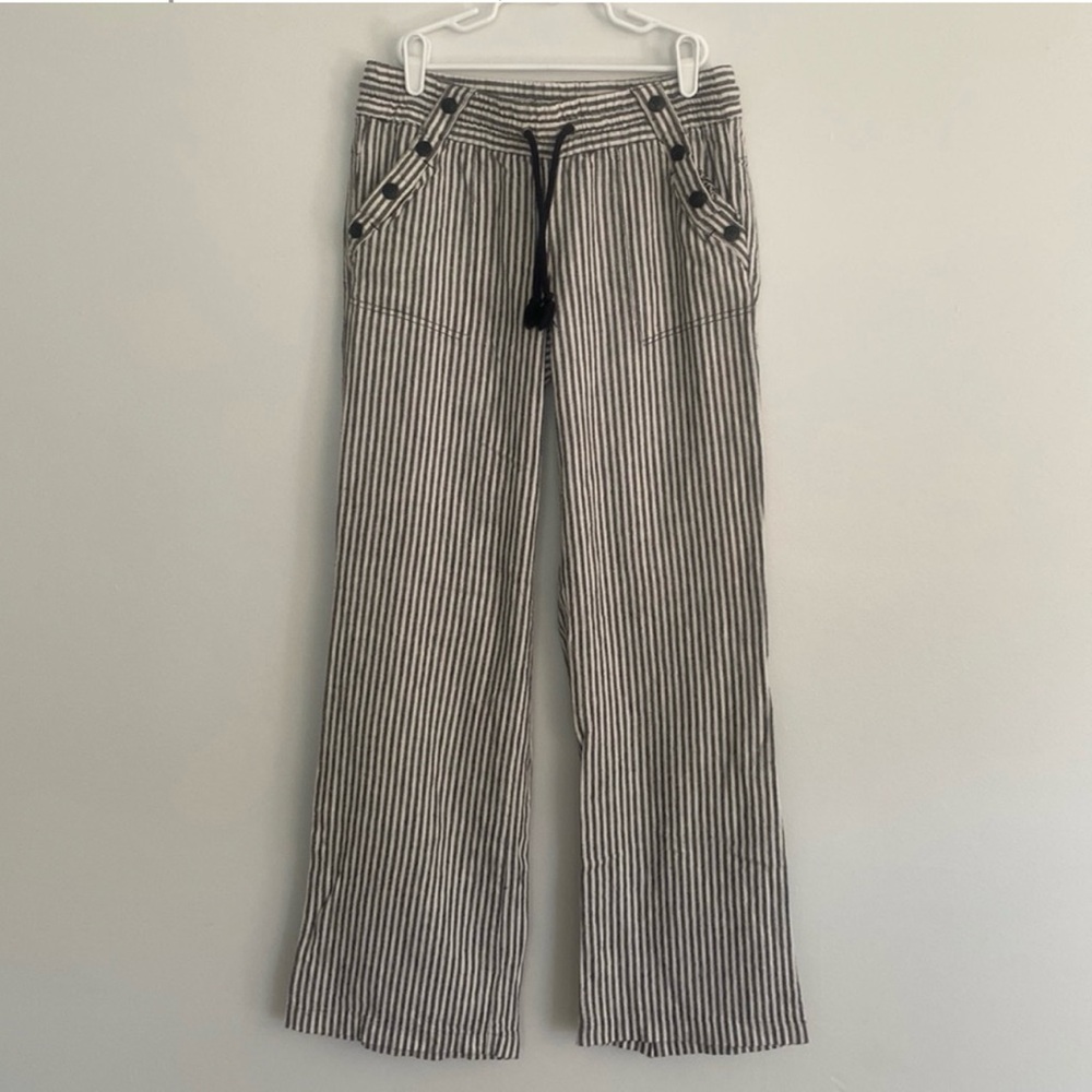 Rewind women’s size 13 linen blend pull on drawstring‎ pants